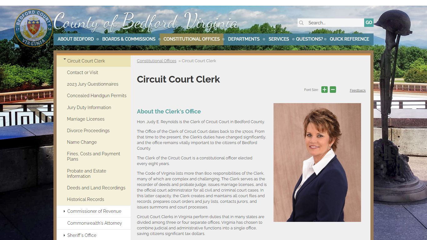 Circuit Court Clerk | County of Bedford, Virginia